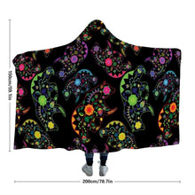 Load image into Gallery viewer, Floral Bear Hooded Blanket 49 Dzine 

