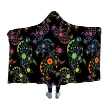 Load image into Gallery viewer, Floral Bear Hooded Blanket 49 Dzine 
