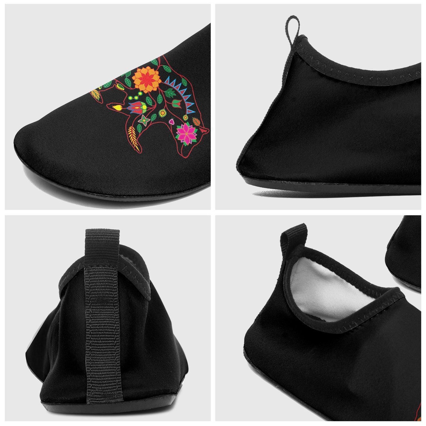 Floral Bear Sockamoccs Sockamoccs Kid's Slip On Shoes 49 Dzine