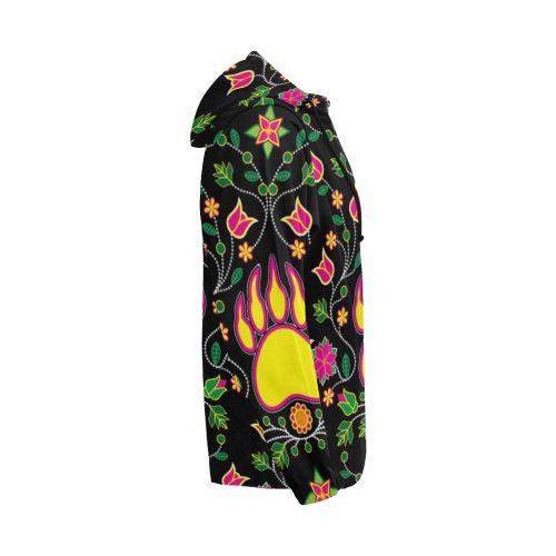 Floral Bearpaw All Over Print Full Zip Hoodie for Men (Model H14) All Over Print Full Zip Hoodie for Men (H14) e-joyer