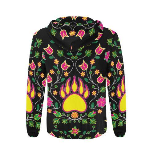 Floral Bearpaw All Over Print Full Zip Hoodie for Men (Model H14) All Over Print Full Zip Hoodie for Men (H14) e-joyer