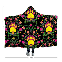 Load image into Gallery viewer, Floral Bearpaw Hooded Blanket 49 Dzine 

