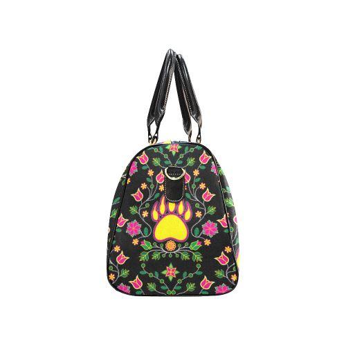 Floral Bearpaw New Waterproof Travel Bag/Large (Model 1639) Waterproof Travel Bags (1639) e-joyer