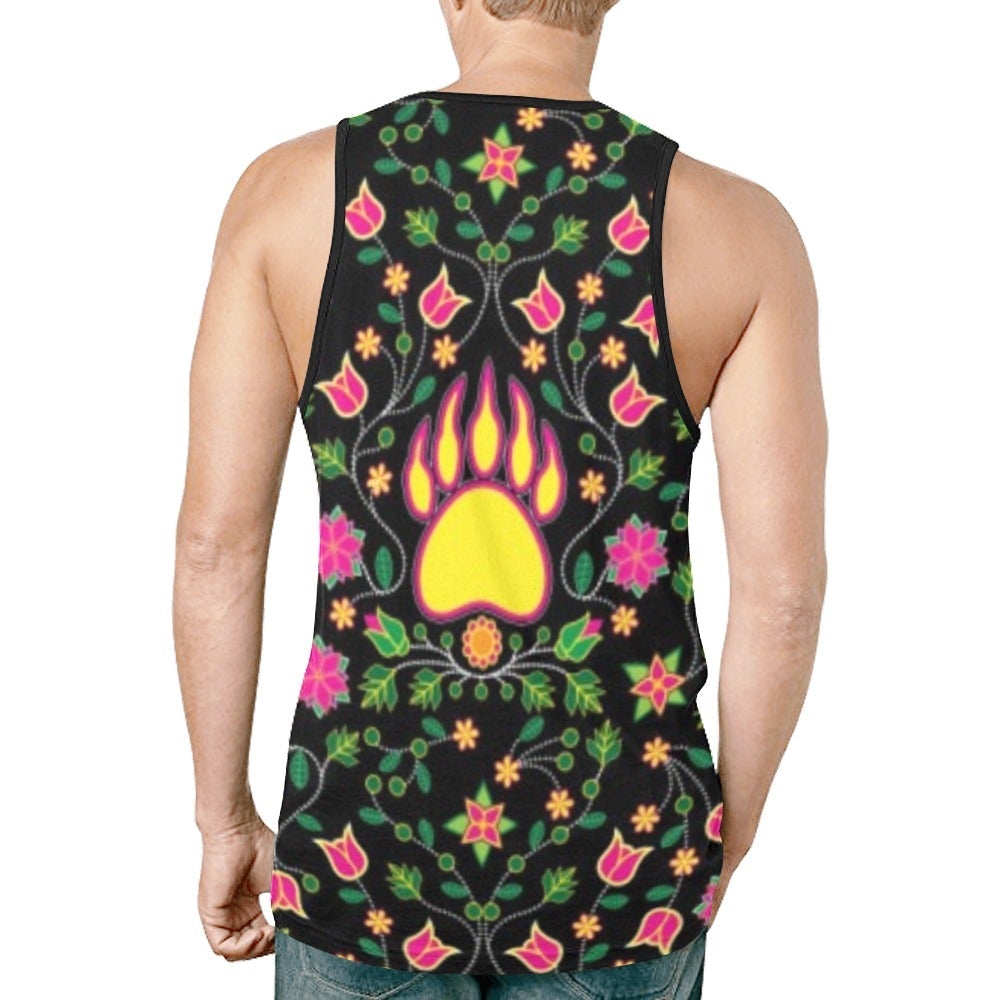 Floral Bearpaw Pink and Yellow New All Over Print Tank Top for Men (Model T46) New All Over Print Tank Top for Men (T46) e-joyer