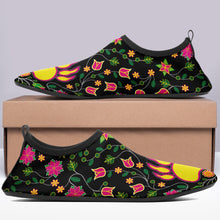 Load image into Gallery viewer, Floral Bearpaw Pink and Yellow Sockamoccs Slip On Shoes Herman 
