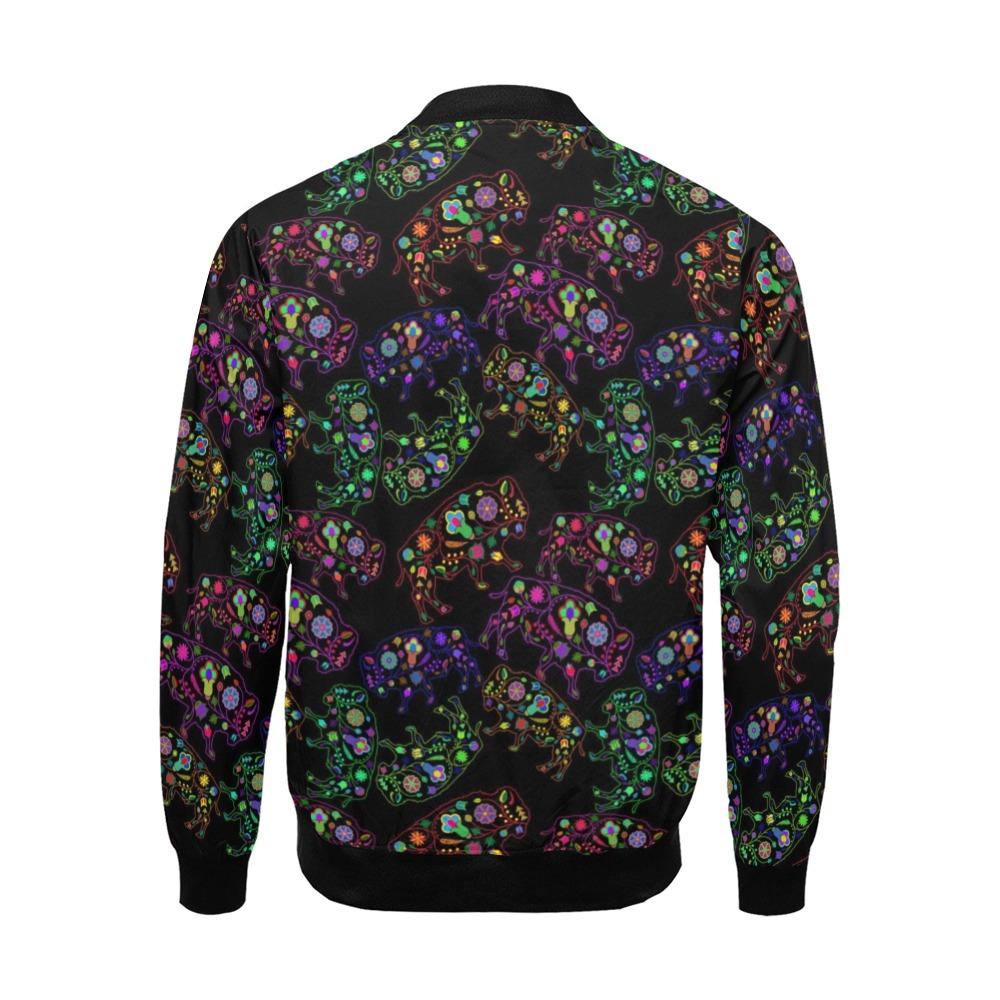Floral Buffalo All Over Print Bomber Jacket for Men (Model H19) All Over Print Bomber Jacket for Men (H19) e-joyer