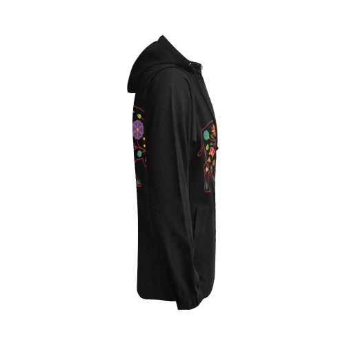Floral Buffalo All Over Print Full Zip Hoodie for Women (Model H14) All Over Print Full Zip Hoodie for Women (H14) e-joyer