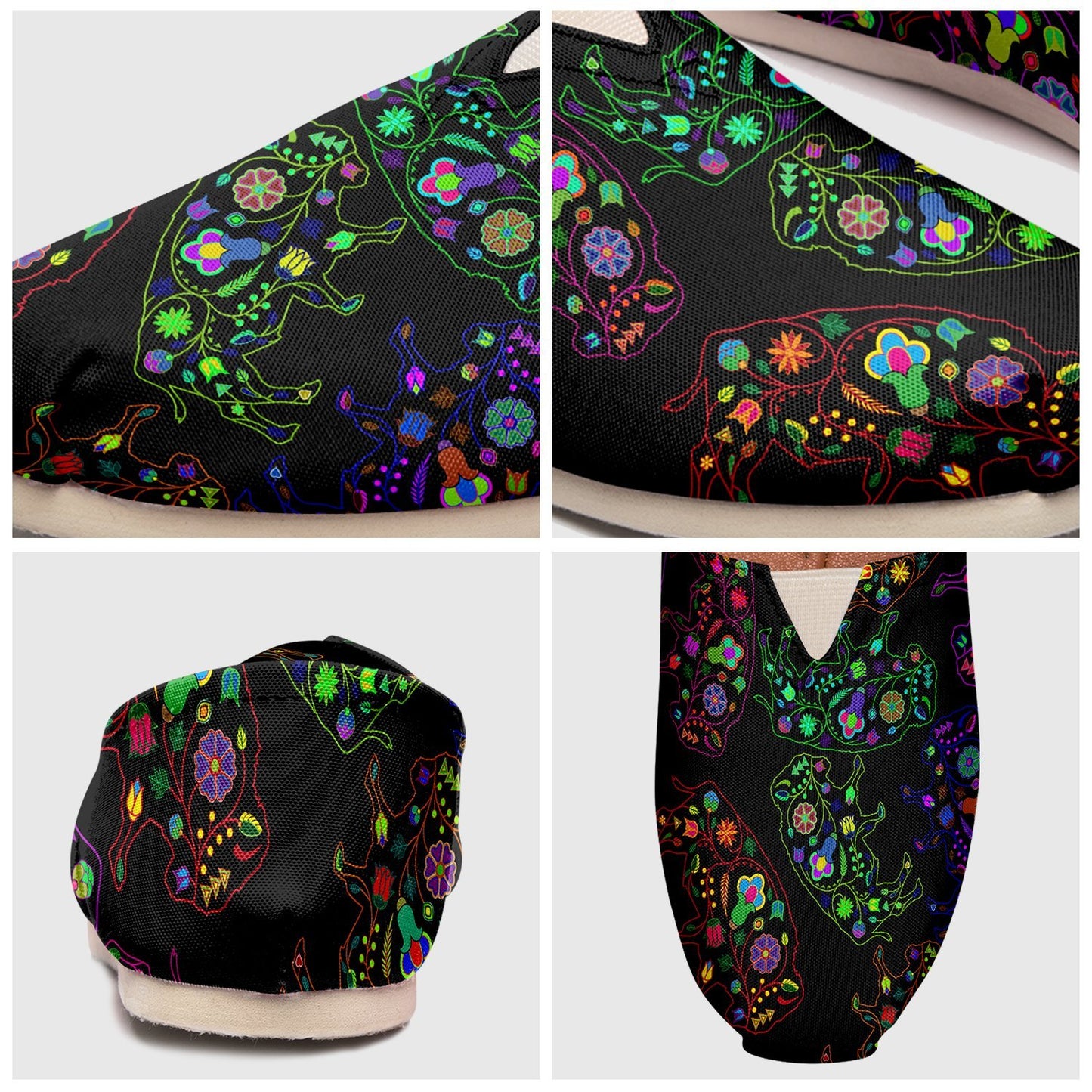 Floral Buffalo Casual Unisex Slip On Shoe Herman