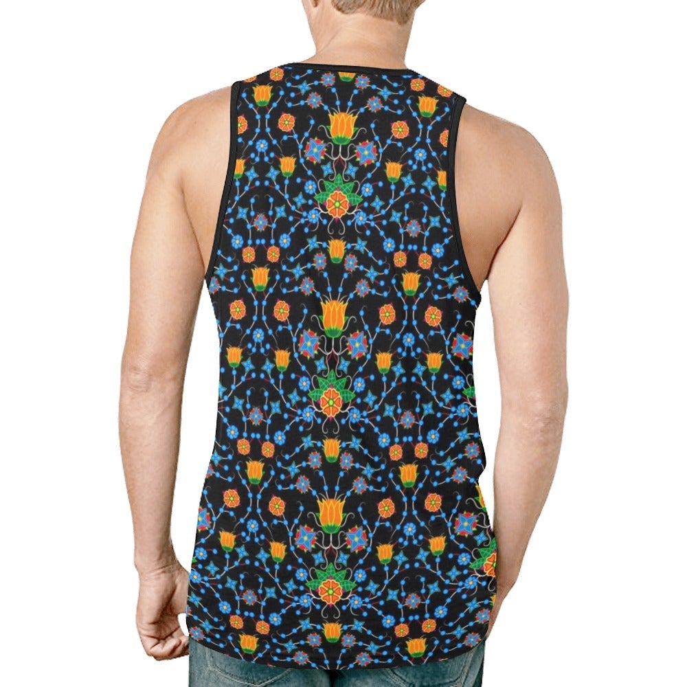 Floral Damask New All Over Print Tank Top for Men (Model T46) tank top e-joyer