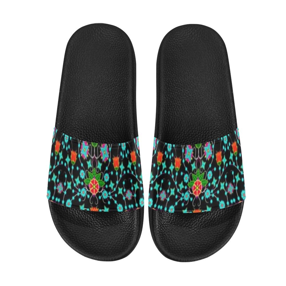 Floral Damask Upgrade Slide Sandals by 49 Dzine