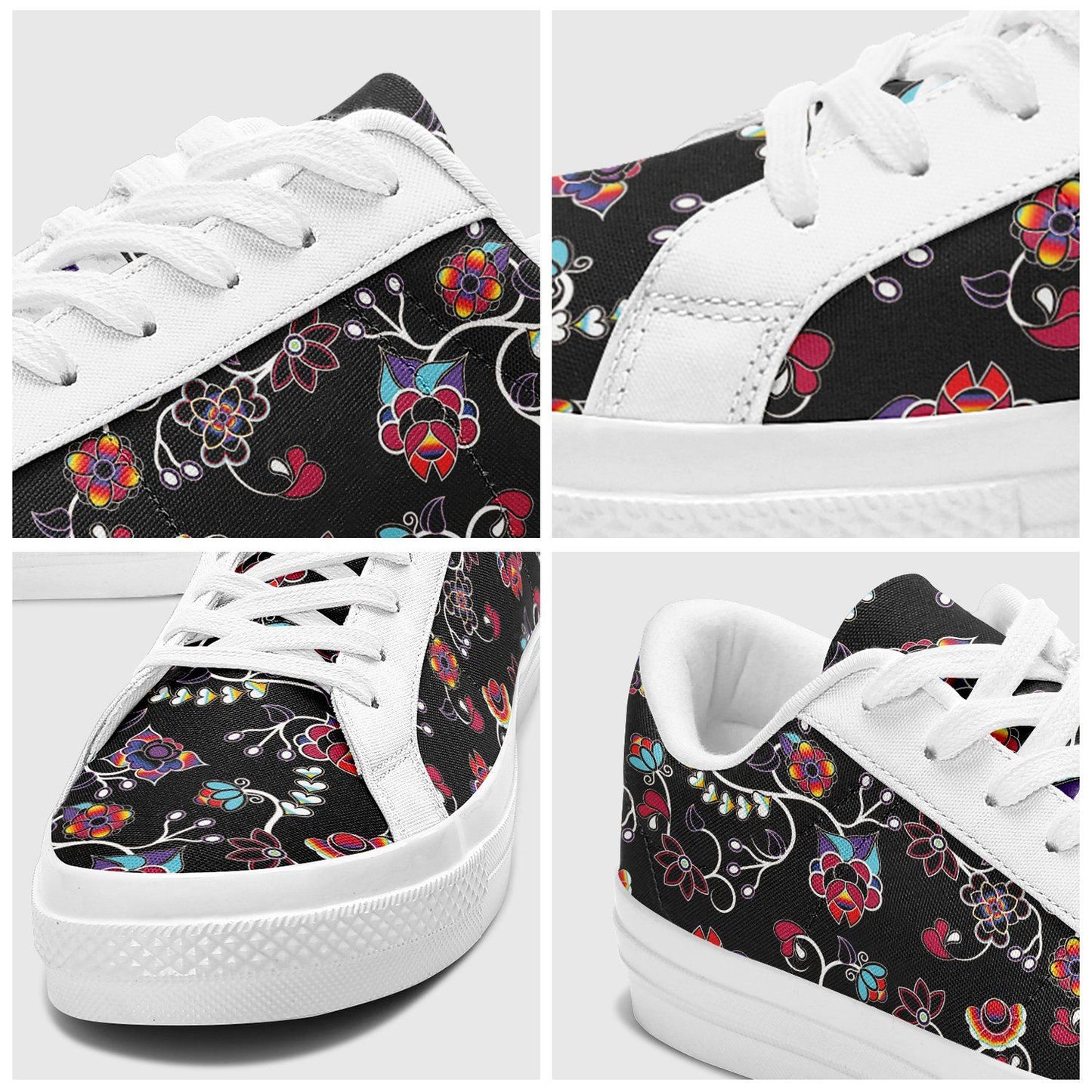 Floral Danseur Aapisi Low Top Canvas Shoes White Sole aapisi Herman