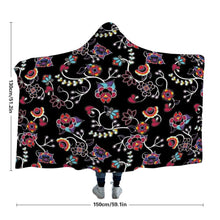 Load image into Gallery viewer, Floral Danseur Hooded Blanket blanket 49 Dzine 
