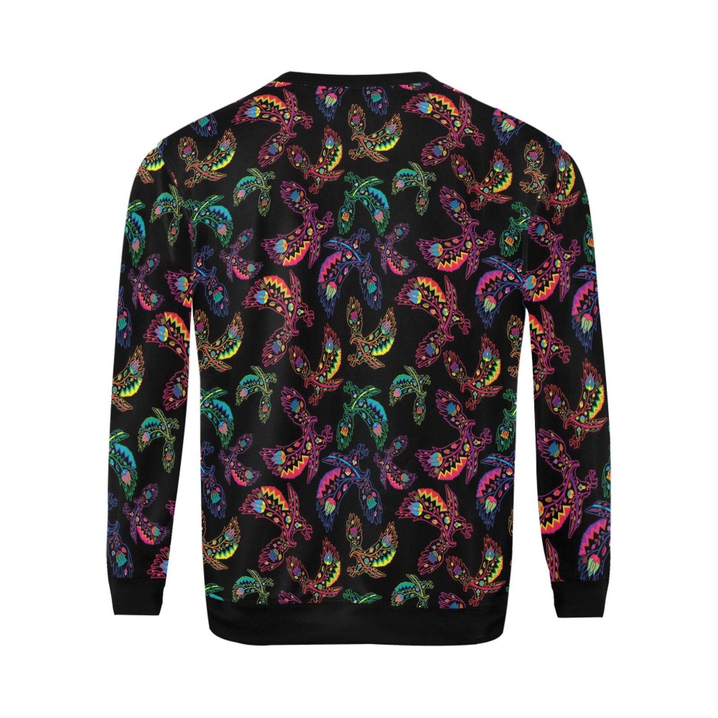 Floral Eagle All Over Print Crewneck Sweatshirt for Men (Model H18) shirt e-joyer