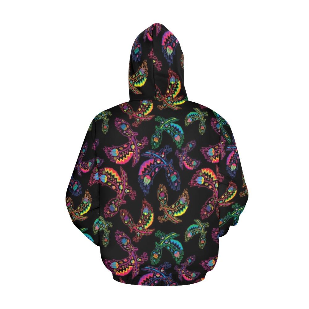 Floral Eagle All Over Print Hoodie for Men (USA Size) (Model H13) All Over Print Hoodie for Men (H13) e-joyer