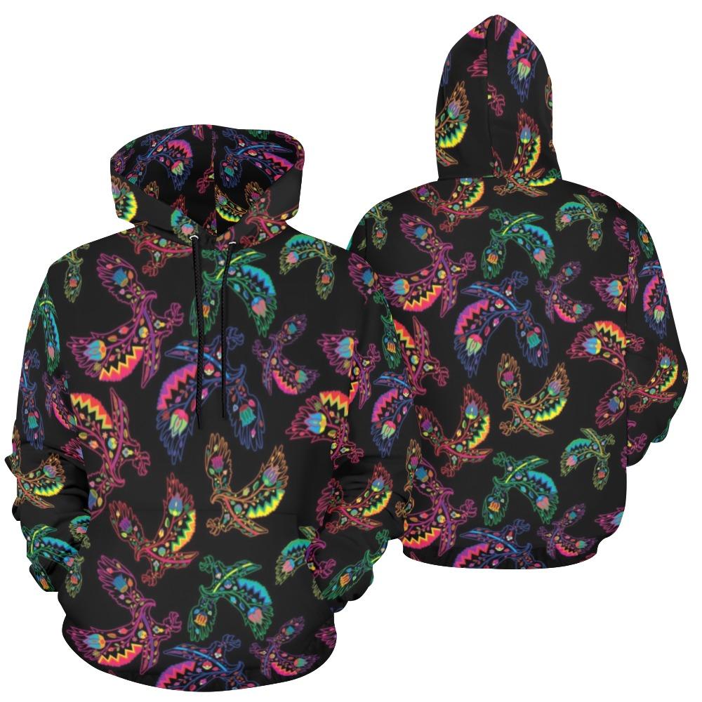 Floral Eagle All Over Print Hoodie for Men (USA Size) (Model H13) All Over Print Hoodie for Men (H13) e-joyer