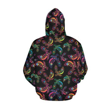 Load image into Gallery viewer, Floral Eagle All Over Print Hoodie for Women (USA Size) (Model H13) All Over Print Hoodie for Women (H13) e-joyer 
