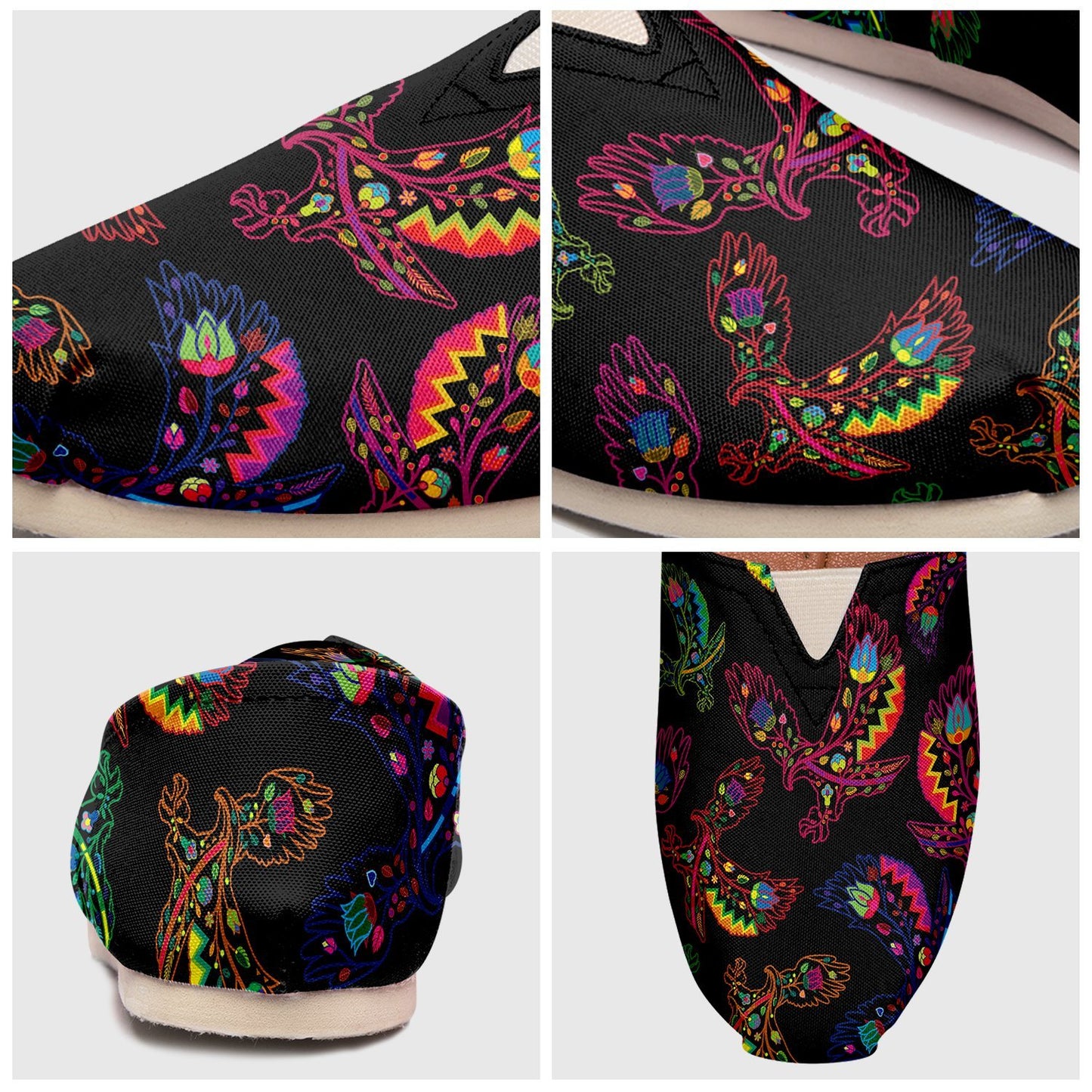 Floral Eagle Casual Unisex Slip On Shoe Herman