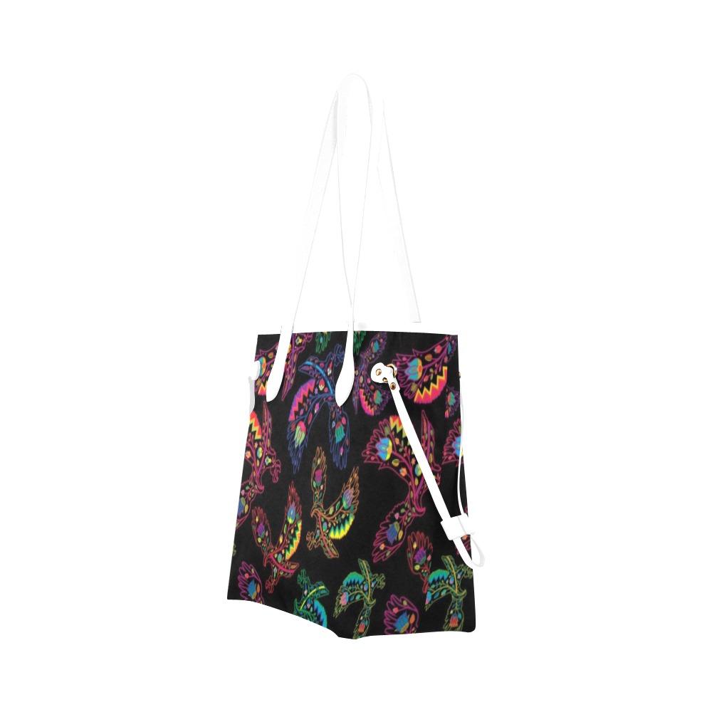 Floral Eagle Clover Canvas Tote Bag (Model 1661) Clover Canvas Tote Bag (1661) e-joyer