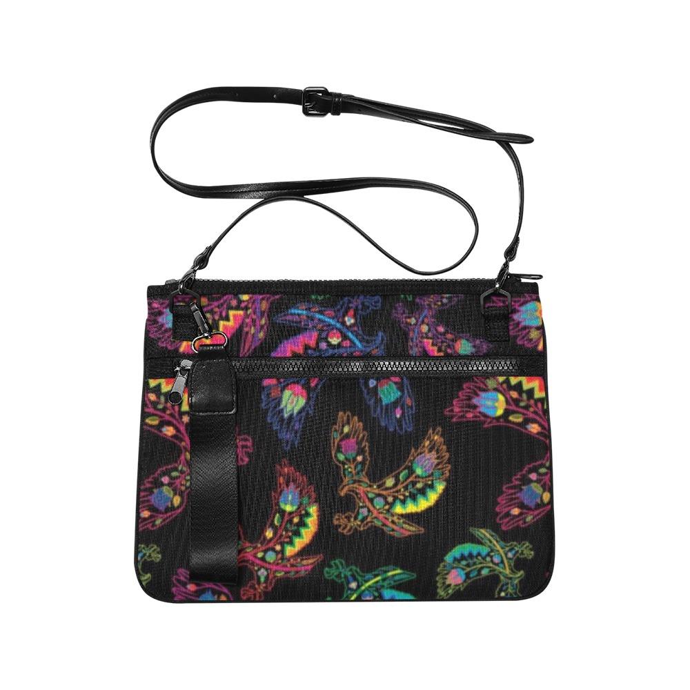 Floral Eagle Slim Clutch Bag (Model 1668) Slim Clutch Bags (1668) e-joyer