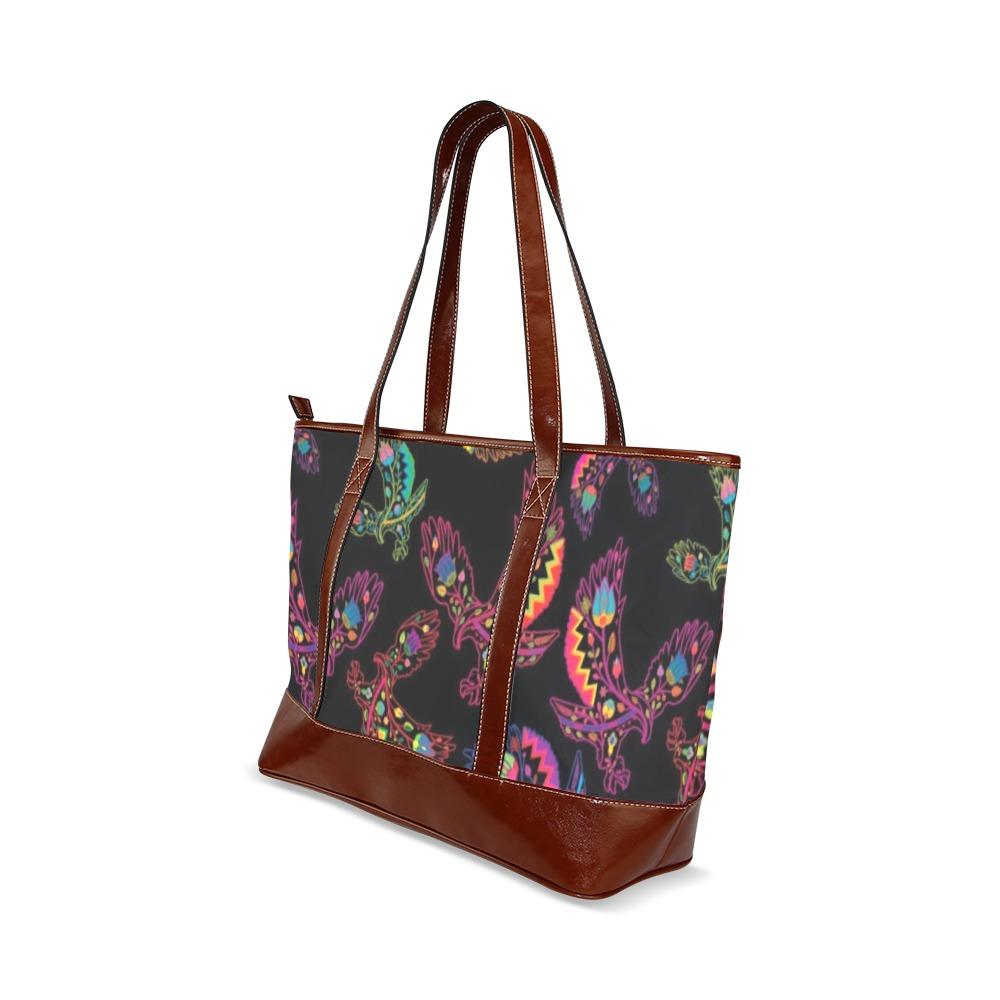 Floral Eagle Tote Handbag (Model 1642) handbag e-joyer