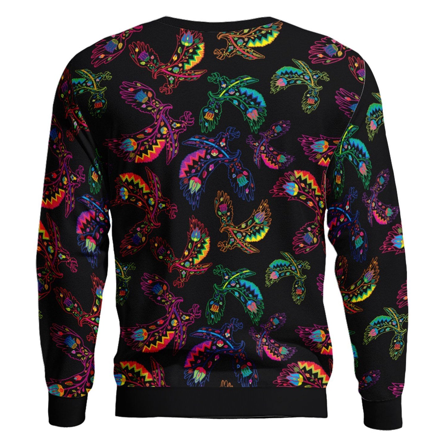 Floral Eagle Unisex Crewneck Long Sleeve Top 49 Dzine