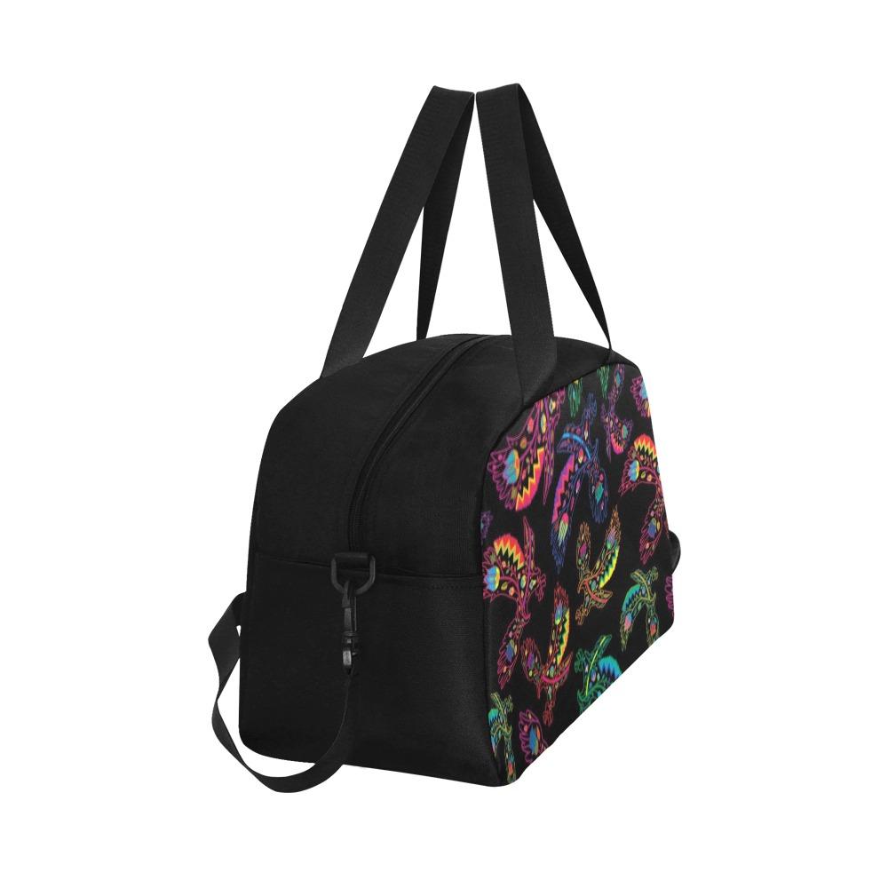 Floral Eagle Weekend Travel Bag (Model 1671) bag e-joyer
