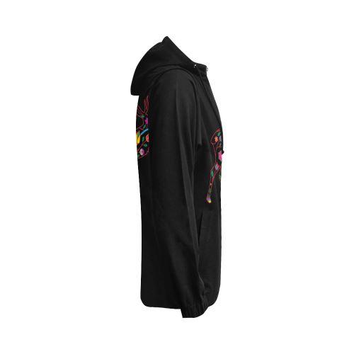 Floral Elk All Over Print Full Zip Hoodie for Women (Model H14) All Over Print Full Zip Hoodie for Women (H14) e-joyer