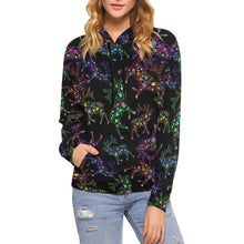 Load image into Gallery viewer, Floral Elk All Over Print Hoodie for Women (USA Size) (Model H13) All Over Print Hoodie for Women (H13) e-joyer 
