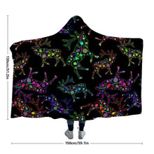 Load image into Gallery viewer, Floral Elk Hooded Blanket 49 Dzine 
