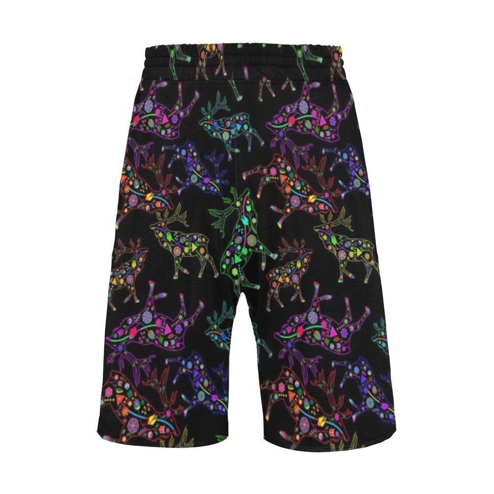 Floral Elk Men's All Over Print Casual Shorts (Model L23) Men's Casual Shorts (L23) e-joyer