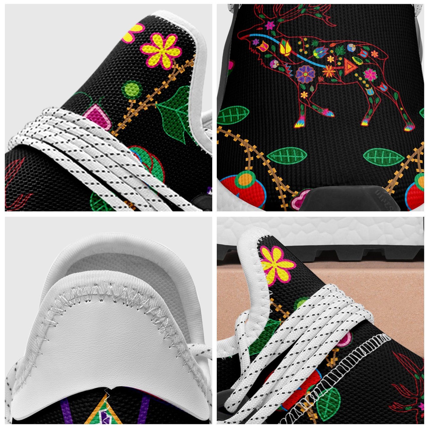 Floral Elk Okaki Sneakers Shoes 49 Dzine