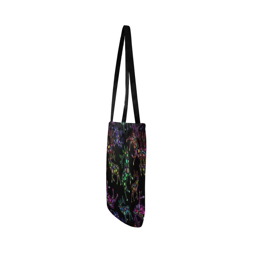 Floral Elk Reusable Shopping Bag Model 1660 (Two sides) Shopping Tote Bag (1660) e-joyer