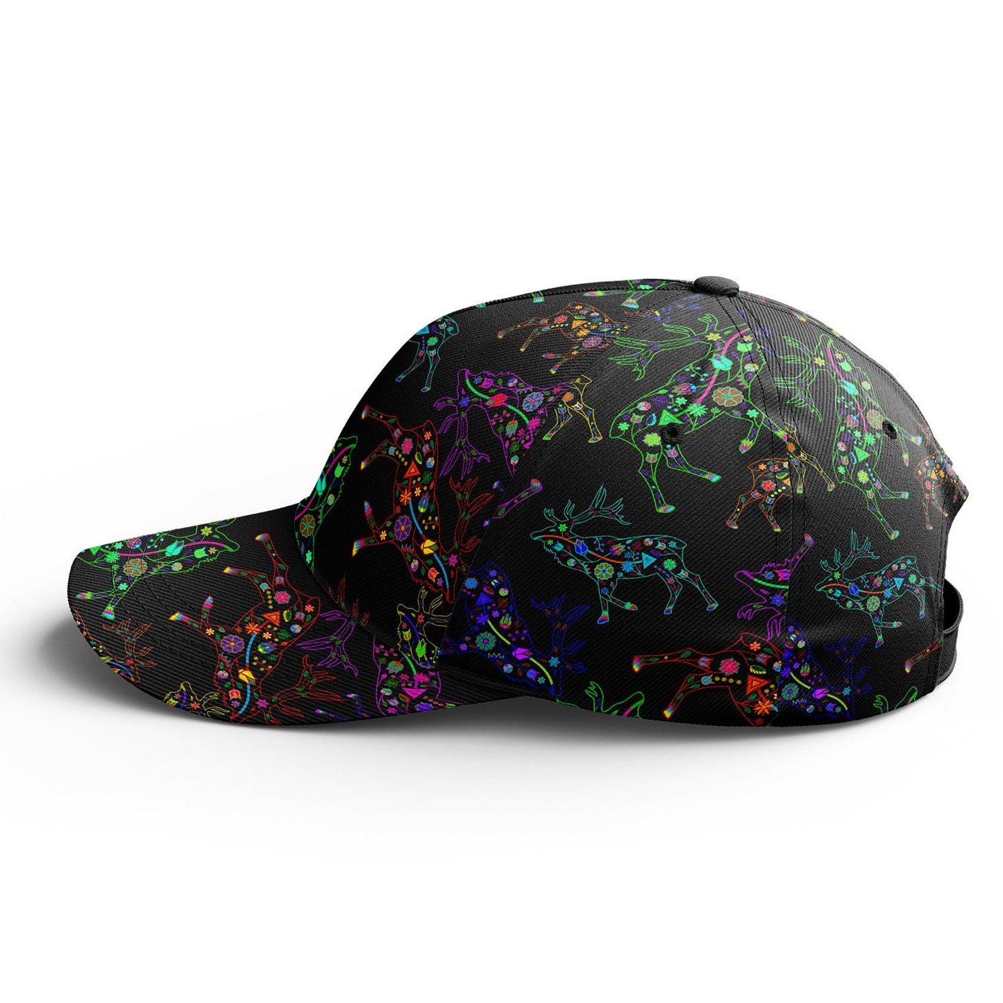 Floral Elk Snapback Hat hat Herman