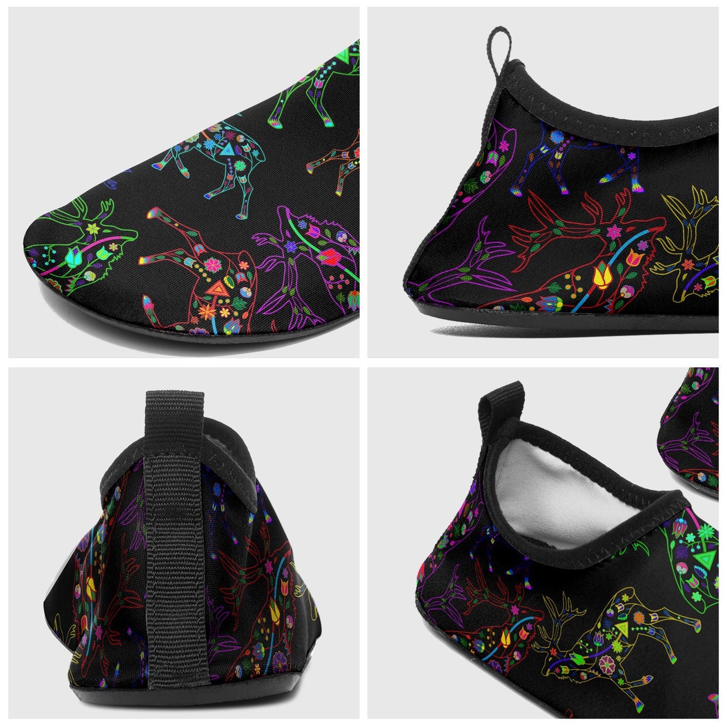 Floral Elk Sockamoccs Kid's Slip On Shoes Herman