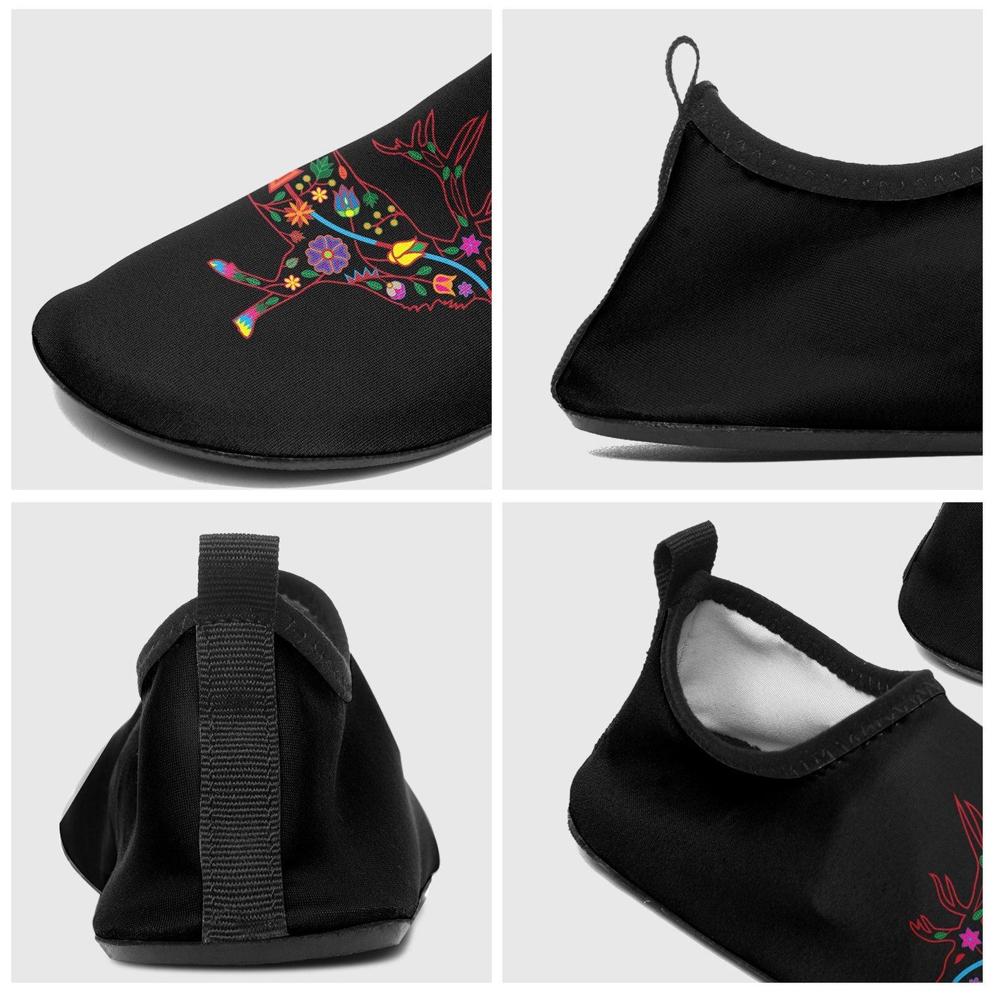 Floral Elk Sockamoccs Slip On Shoes 49 Dzine