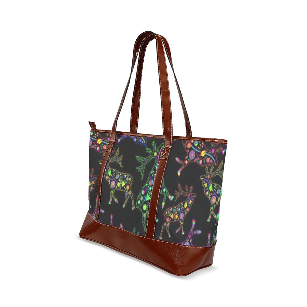 Floral Elk Tote Handbag (Model 1642) handbag e-joyer