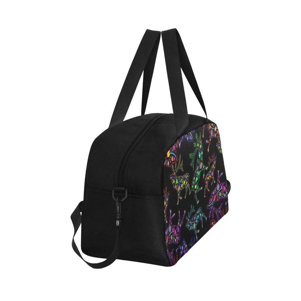 Floral Elk Weekend Travel Bag (Model 1671) bag e-joyer