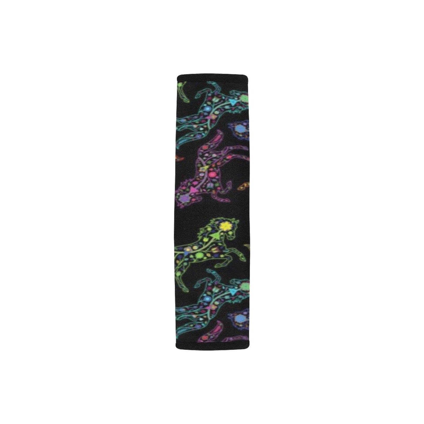 Floral Horse Car Seat Belt Cover 7''x12.6'' (Pack of 2) Car Seat Belt Cover 7x12.6 (Pack of 2) e-joyer