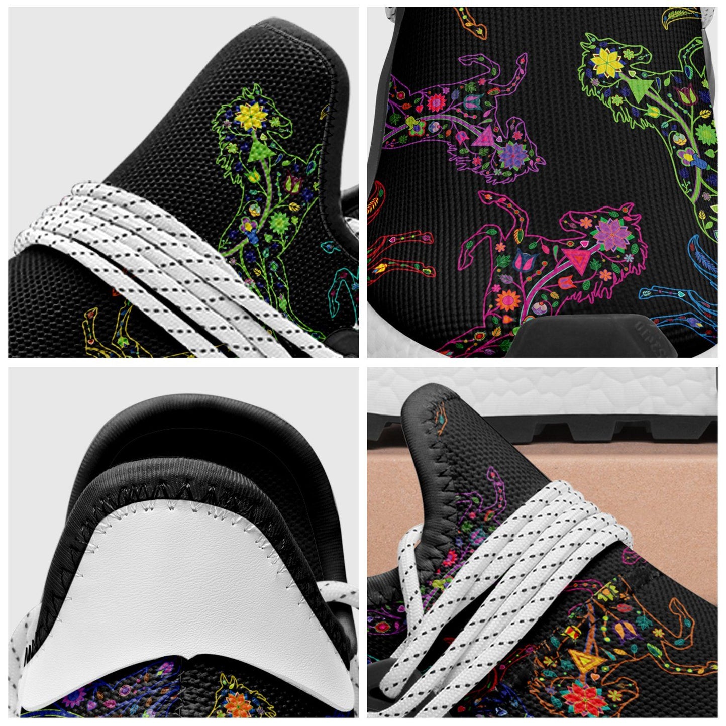 Floral Horse Okaki Sneakers Shoes Herman