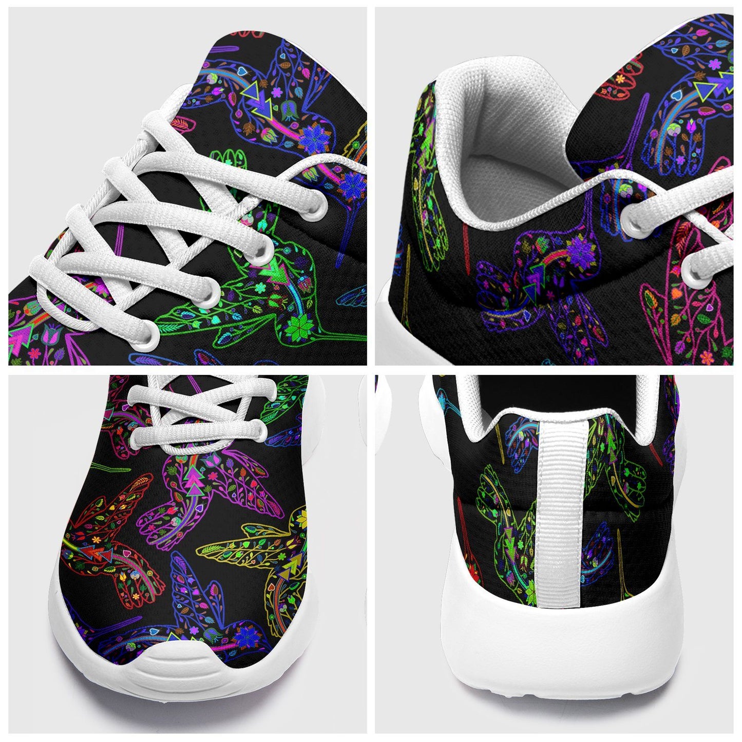 Floral Hummingbird Ikkaayi Sport Sneakers ikkaayi Herman