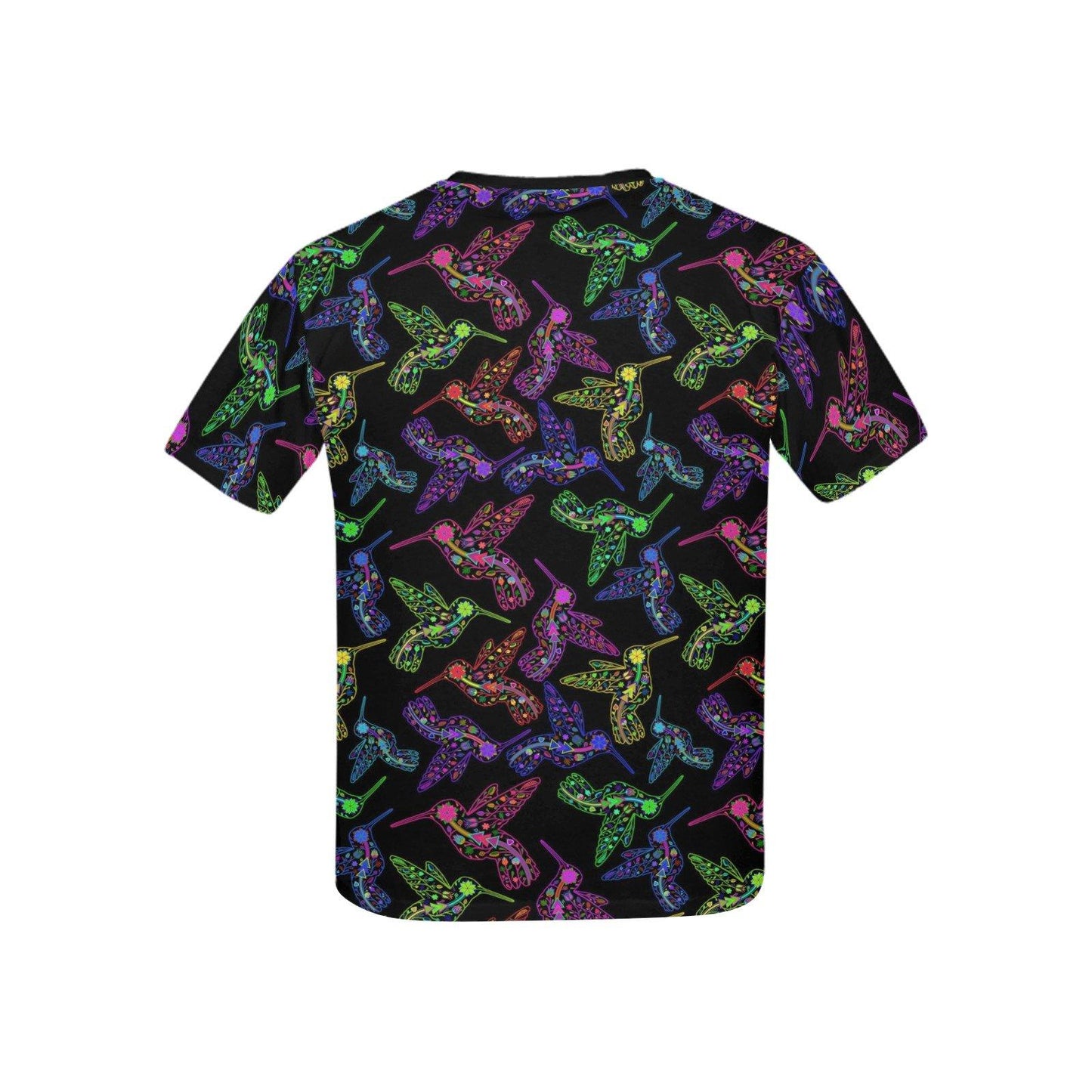 Floral Hummingbird Kids' All Over Print T-shirt (USA Size) (Model T40) All Over Print T-shirt for Kid (T40) e-joyer