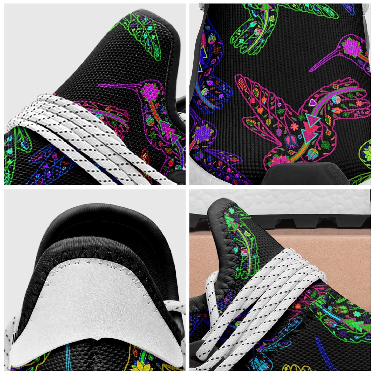 Floral Hummingbird Okaki Sneakers Shoes Herman