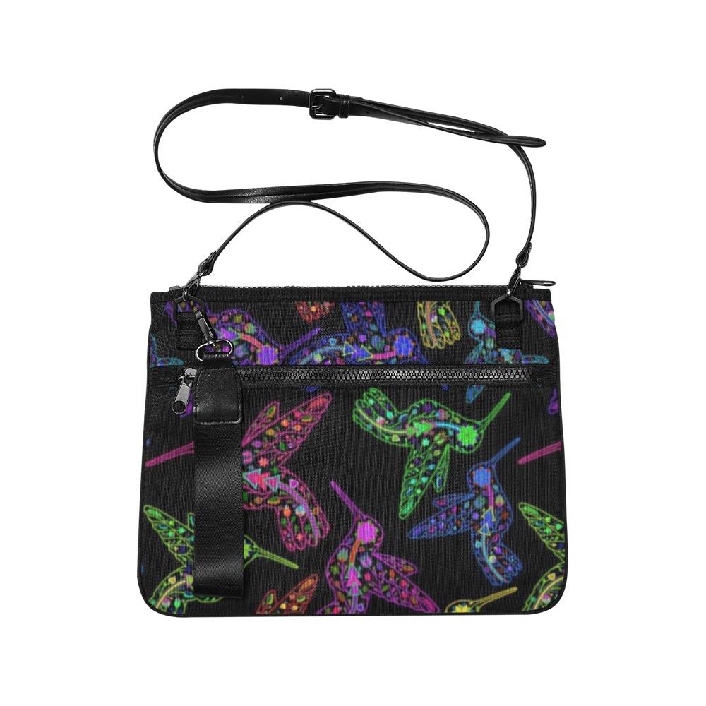 Floral Hummingbird Slim Clutch Bag (Model 1668) Slim Clutch Bags (1668) e-joyer