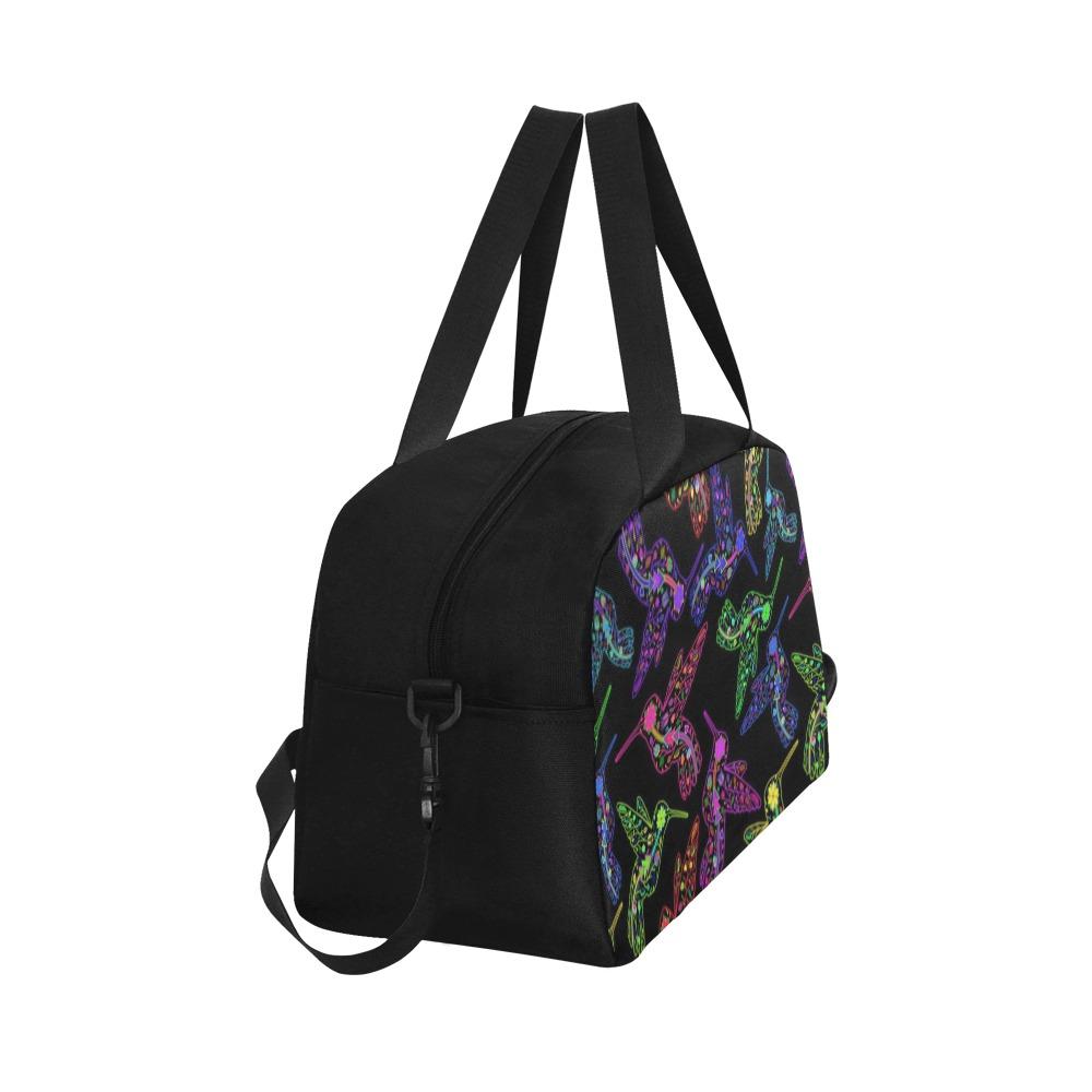 Floral Hummingbird Weekend Travel Bag (Model 1671) bag e-joyer
