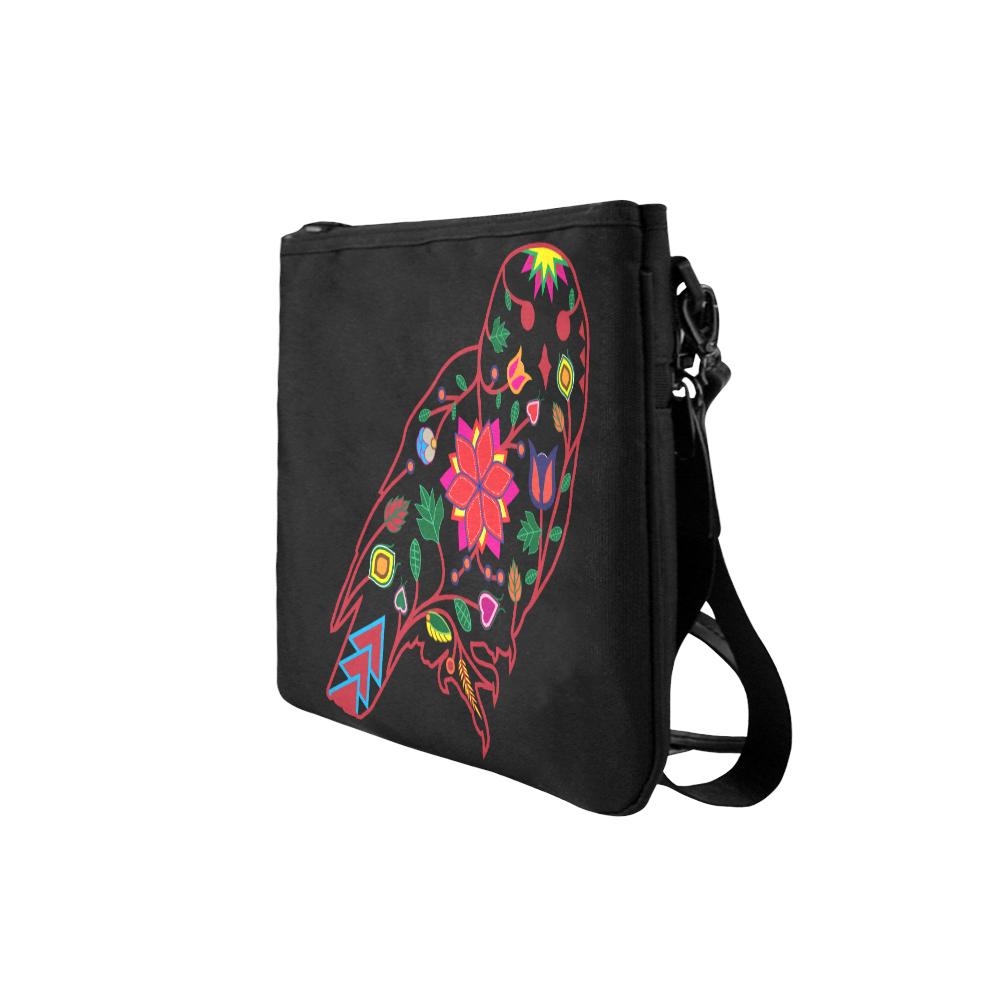 Floral Owl Slim Clutch Bag (Model 1668) Slim Clutch Bags (1668) e-joyer