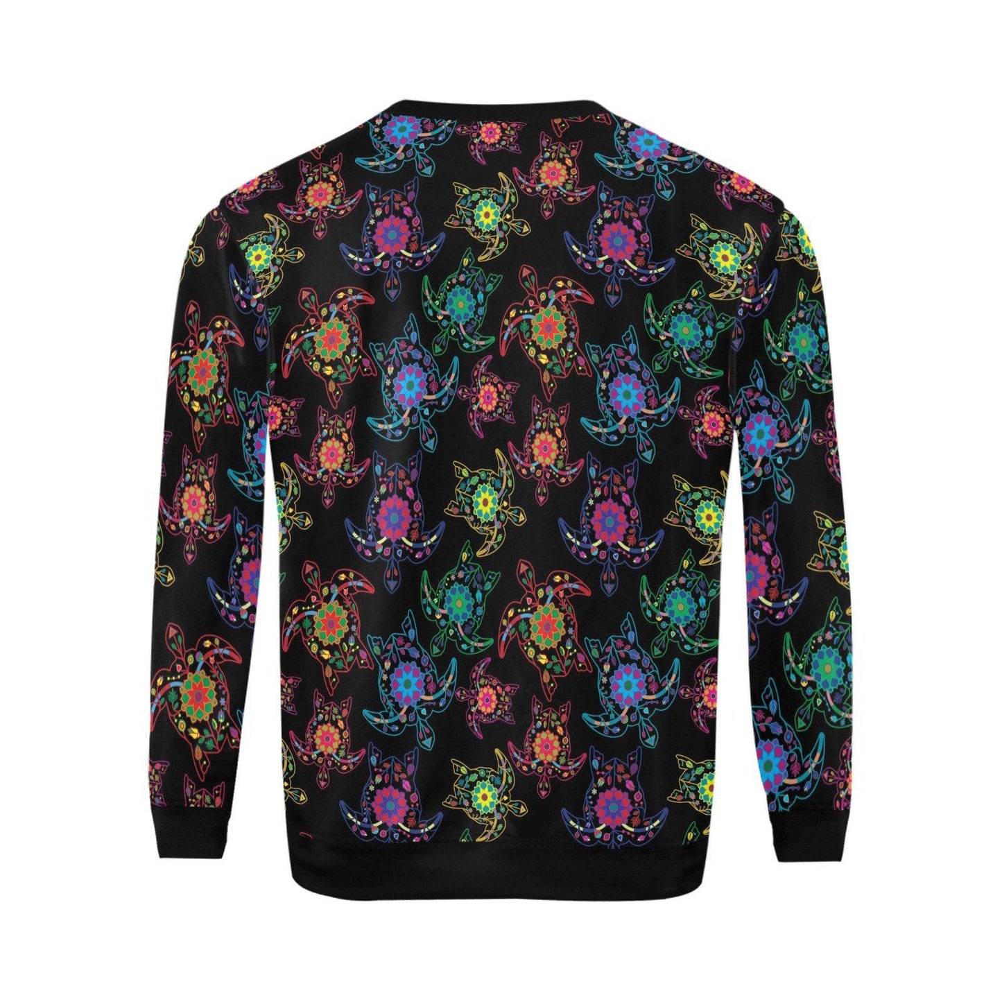 Floral Turtle All Over Print Crewneck Sweatshirt for Men (Model H18) shirt e-joyer