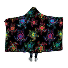 Load image into Gallery viewer, Floral Turtle Hooded Blanket blanket 49 Dzine 
