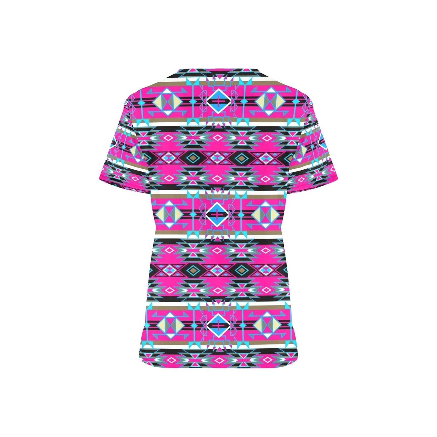 Force of Nature Sunset Storm All Over Print Scrub Top Scrub Top e-joyer