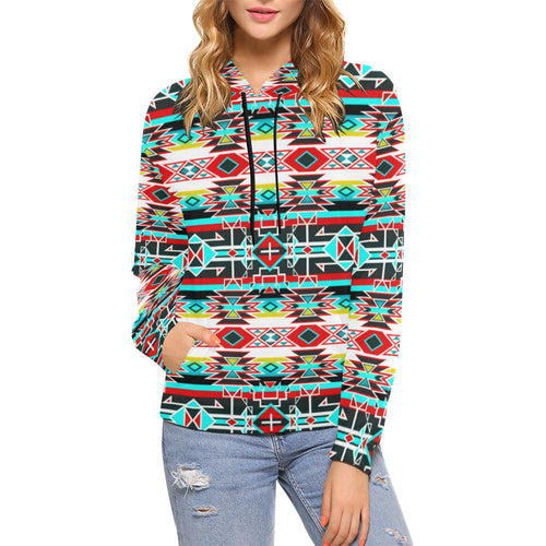 Force of Nature Windstorm All Over Print Hoodie for Women (USA Size) (Model H13) All Over Print Hoodie for Women (H13) e-joyer 