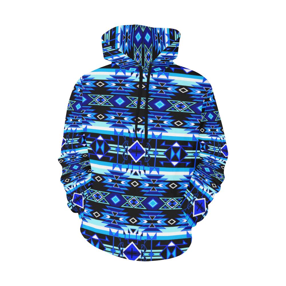 Force of Nature Winter Night All Over Print Hoodie for Women (USA Size) (Model H13) All Over Print Hoodie for Women (H13) e-joyer